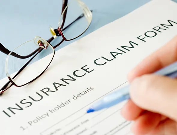Detailed insurance claim form specifically for roof-related damages, outlining necessary information for processing claims.